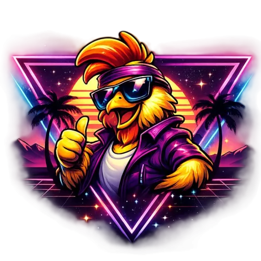 Chicken Spiel Neon-Welt